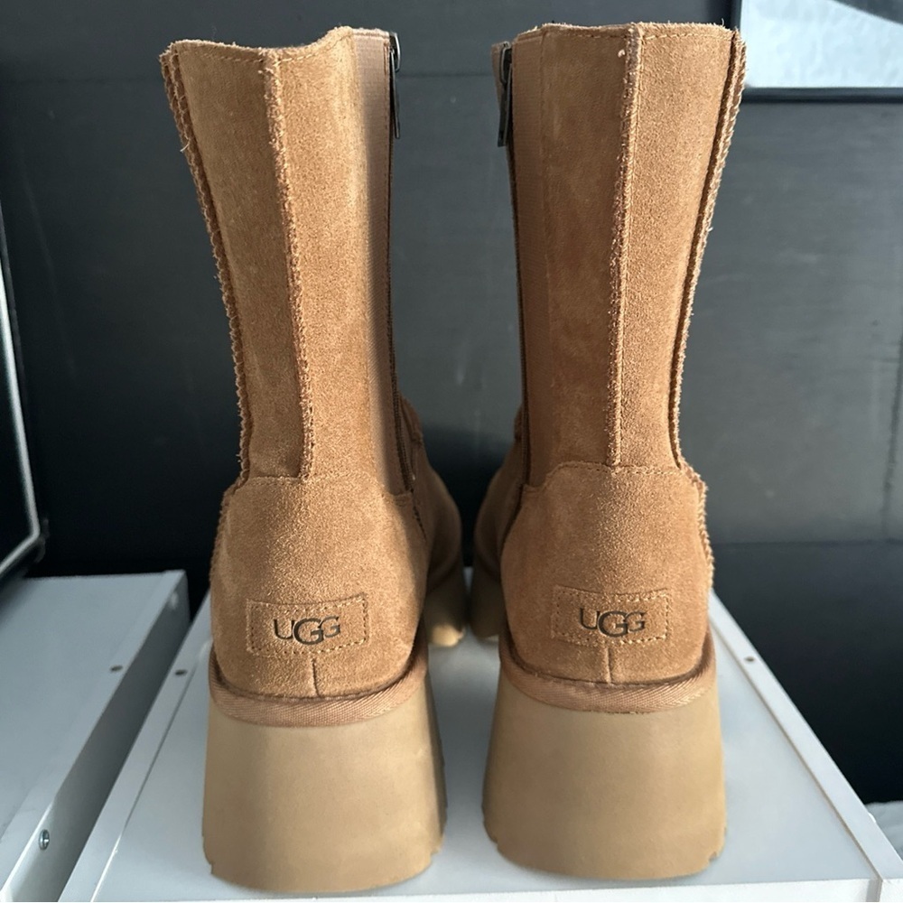 UGG Womens Classic Twin Seam Heights Chestnut Platform Boots 1158313 Size 12 New - Picture 7 of 16
